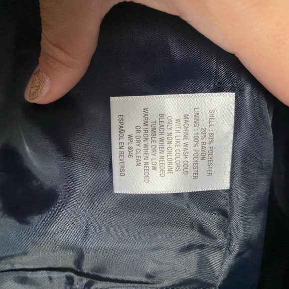 Men’s INC Slim Fit Navy Blue Blazer, L - Picture 3 of 5